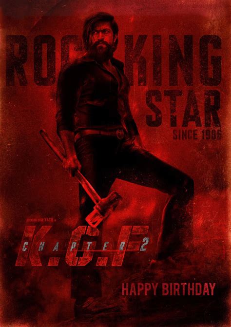 KGF 2: Rocking Poster Of Rocky Bhai | cinejosh.com