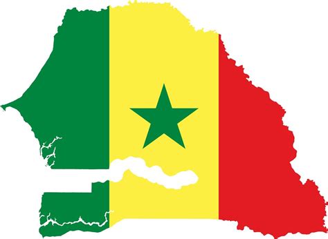 Printable Senegal Flag Map – Free download and print for you.