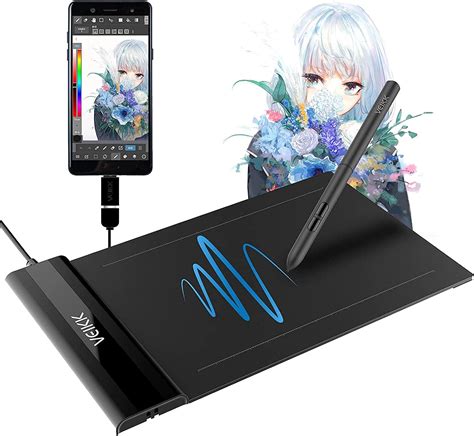 VEIKK S640 V2 6x4 inch Graphic Drawing Tablet, OSU Tablet, Digital Pen Tablet with Battery-Free ...