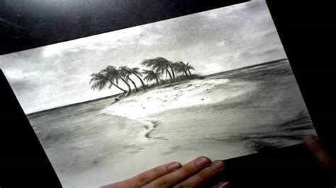 tropical Island Speed Drawing - YouTube