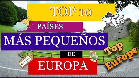 Países más PEQUEÑOS de Europa - YouTube