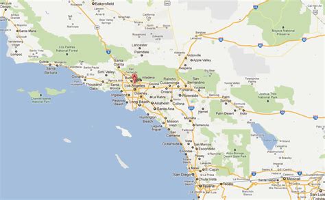 Glendale California Map - United States