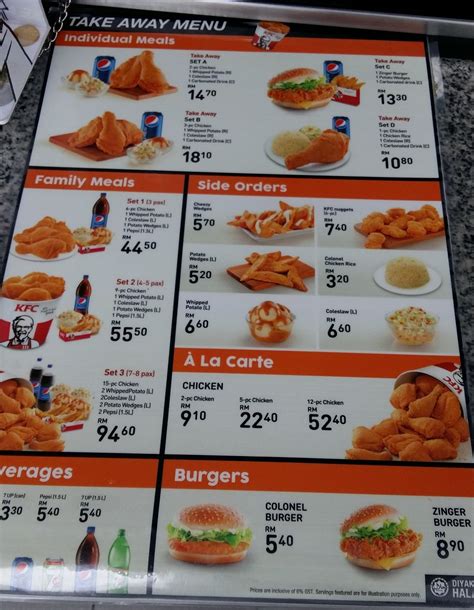 KFC Malaysia Takeaway, Breakfast and Midnight Menu, Price and Calorie ...