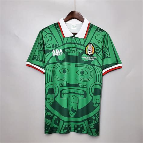 Retro World cup 1998 Mexico home 11 blanco Soccer Jersey | Etsy