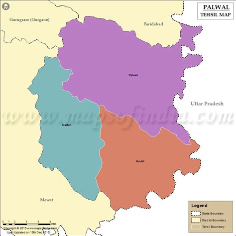 Palwal Tehsil Map