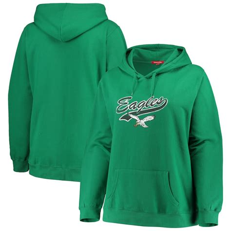 Women's Mitchell & Ness Kelly Green Philadelphia Eagles Plus Size ...