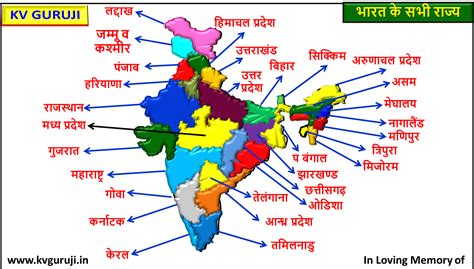 भारत का नया नक्शा | New Map of India 2020 | Bharat Ka Naksha 2020 KV Guruji