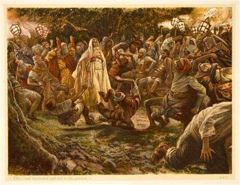 1899 Offset Lithograph James Tissot Art Jesus Christ Garden Gethsemane Arrest | eBay