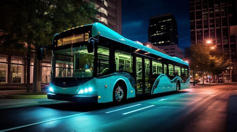 Premium AI Image | A photo of a hybridelectric bus in operation