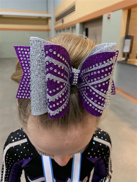 Pin by Methompson on Cheer | Cheer hair, Cheer hair bows, Cheerleading hair bows