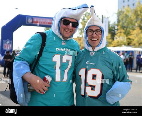 Miami Dolphins fans show their support outside of the stadium before ...