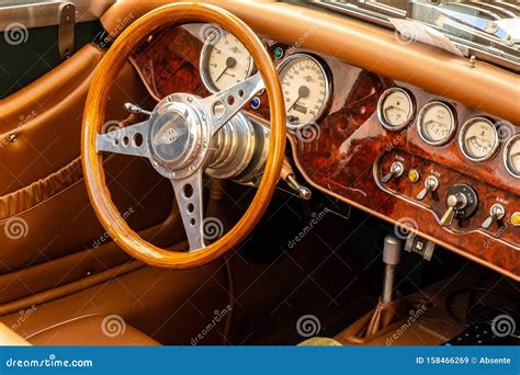 Wooden Dashboard Old Car Stock Images - Download 228 Royalty Free Photos