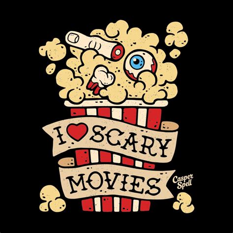 I Love Scary Movies by Casper Spell in 2021 | Scary movies, Horror art, Halloween art