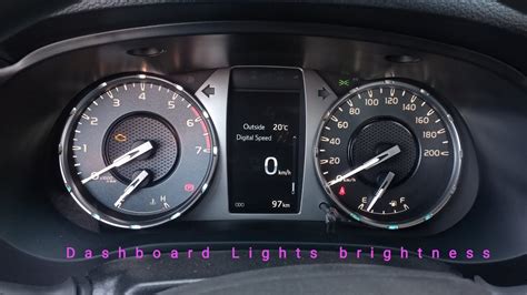 Toyota Hilux dashboard Lights Brightness 🔅🔅🔅🔅 - YouTube