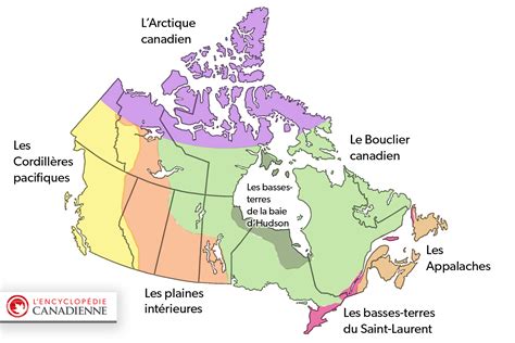 Régions physiographiques | l'Encyclopédie Canadienne