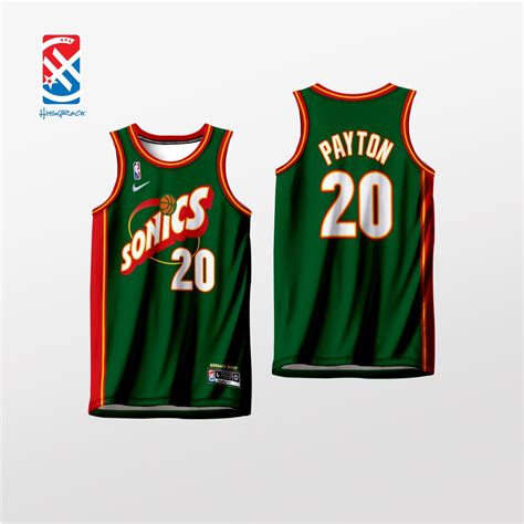 SONICS RETRO HG JERSEY Full Sublimation 3D Breathable Vest Summer ...