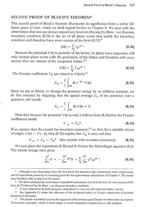 quantum mechanics - Translating Ashcroft and Mermin's "Second Proof" of Bloch's Theorem to Dirac ...