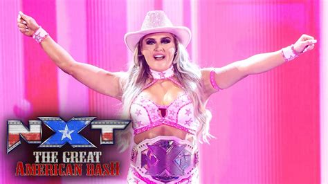 Tiffany Stratton's Grand Entrance at NXT Great American Bash 2023 ...