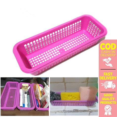 Small Plastic Basket Trays Multi-Purpose Plastic Tray Kitchen Storage ...