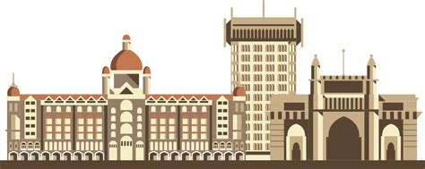 City mumbai landmark 36644169 Vector Art at Vecteezy