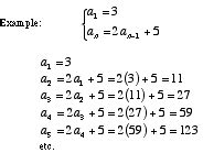 Mathwords: Recursive Formula