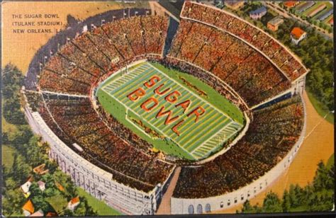 New Orleans LA ~ The Sugar Bowl ~ Tulane University Stadium ~ Linen ...