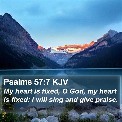 Psalms 57:7 KJV Bible Verse Images