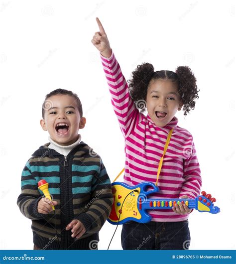 Happy Kids Music Band stock image. Image of awesome, beautiful - 28896765