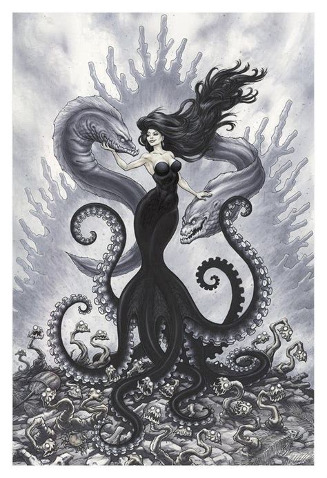 13x19 Print of the Sea Witch, Ursula! Printed with archival inks on quality cover stock paper ...