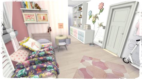 Sims 4 - Girls Bedroom (Room + Mods for download) - Dinha