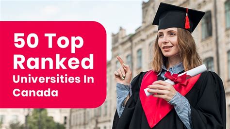 50 Top Ranked Universities In Canada