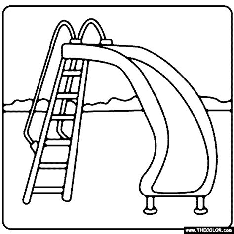 Slide Coloring Page