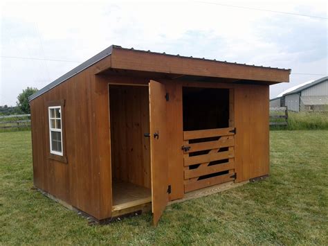 8X14 Goat Shed | Goat shed, Small horse barns, Goat house