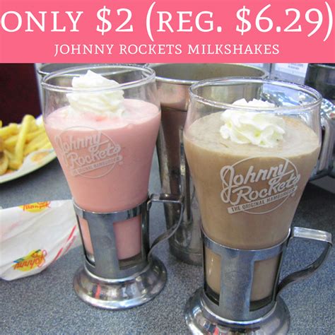 Only $2 (Regular $6.29) Johnny Rockets Milkshakes! - Deal Hunting Babe