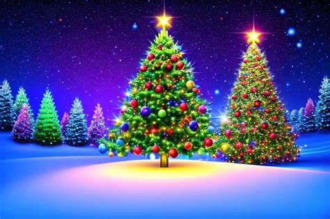 Premium AI Image | beautiful magic christmas tree