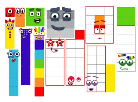 Printable Numberblocks