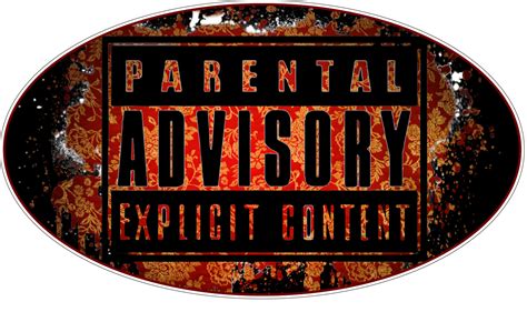 Parental Advisory Explicit Content Logo Vinyl Sticker