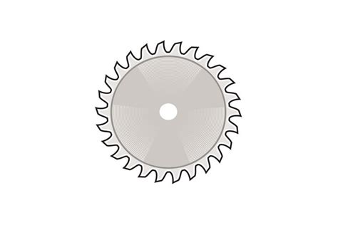 Circular Saw Blade Icon Retro