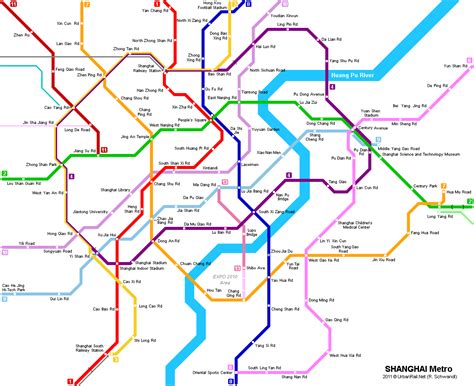 Shanghai Subway System Map