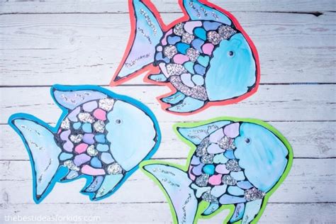 Rainbow Fish Craft With Free Template - The Best Ideas for Kids