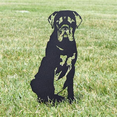 Mastiff Black Metal Dog Custom Metal Sign - Custom Laser Cut Metal Art ...