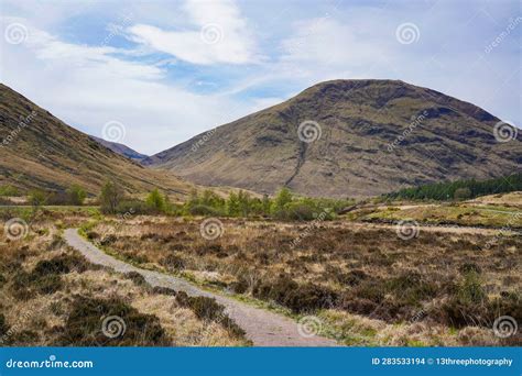 A Hiking Path in Glen Coe in the Scottish Highlands Stock Photo - Image of walking, nature ...