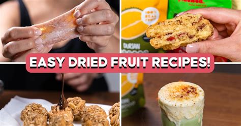 4 Easy Dried Fruit Recipes Including Microwave Mochi | Eatbook.sg