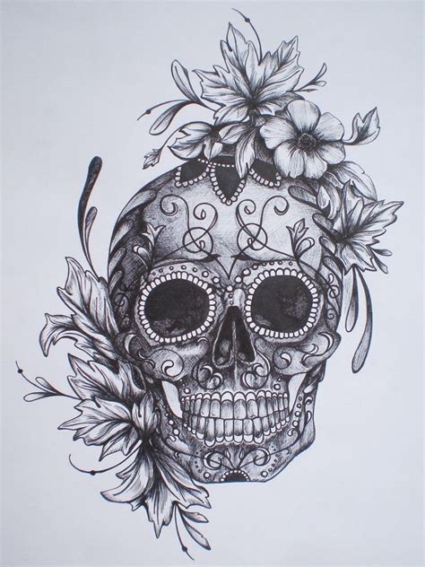 Dia de Los muertos | Dibujos sugar skull, Brazos tatuados, Craneos tattoo