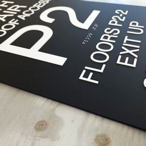 Stairwell Floor Number Signs. ADA and IFC Compliant Stairwell Signs ...