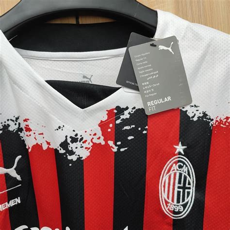 21-22 AC Milan away jersey Unisex men's sportswear... - Depop