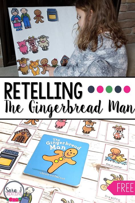 Retelling The Gingerbread Man with Sequencing Cards | Sara J Creations