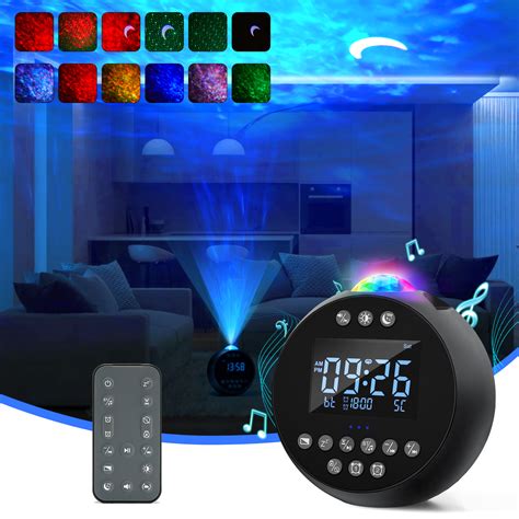 Kids Star Projector Night Light with Alarm Clock, White Noise & Bluetooth Speaker - Best ...