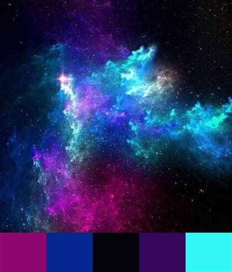 Galaxy color palette | Farver, Maling