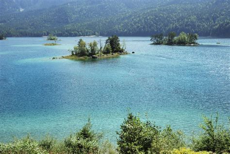 Eibsee Islands stock photo. Image of eibsee, outdoor - 11983988